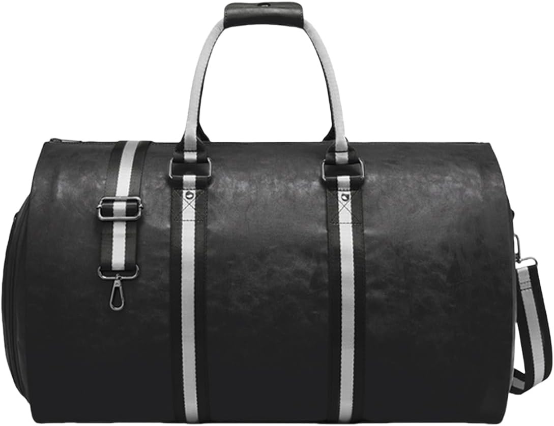 2-in-1 Travel Garment Bag Duffel/Hanging Carry on Travel Case, Convertible Foldable Garment Duffle Suit Travel Bag (Red,50 * 28 * 30cm)