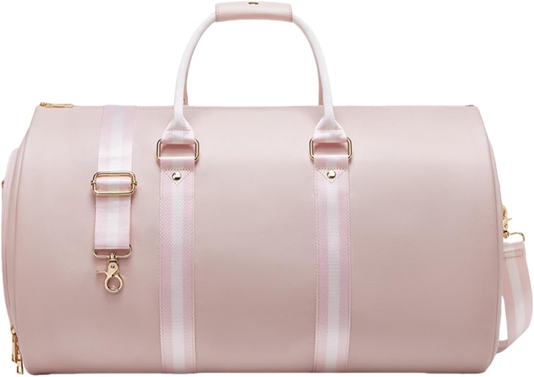 2-in-1 Travel Garment Bag Duffel/Hanging Carry on Travel Case, Convertible Foldable Garment Duffle Suit Travel Bag (Red,50 * 28 * 30cm)