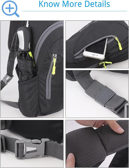 Sling Bag Crossbody Backpack for Men Womens, Chest Bag Backpack, Shoulder bag Gym Cycling Traveling Outdoor Sports
