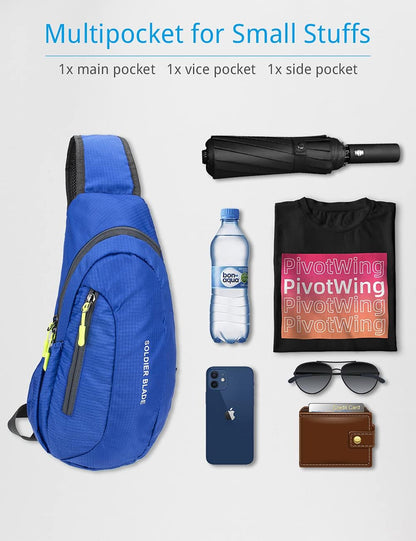 Sling Bag Crossbody Backpack for Men Womens, Chest Bag Backpack, Shoulder bag Gym Cycling Traveling Outdoor Sports