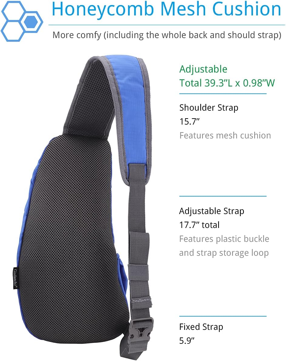 Sling Bag Crossbody Backpack for Men Womens, Chest Bag Backpack, Shoulder bag Gym Cycling Traveling Outdoor Sports