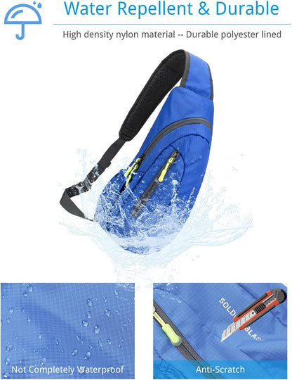 Sling Bag Crossbody Backpack for Men Womens, Chest Bag Backpack, Shoulder bag Gym Cycling Traveling Outdoor Sports