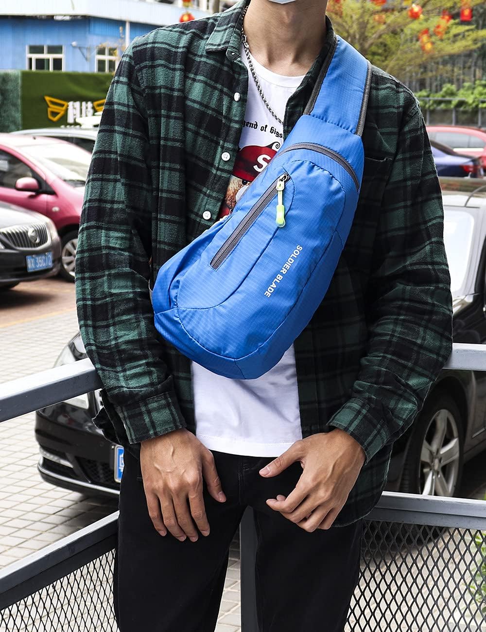 Sling Bag Crossbody Backpack for Men Womens, Chest Bag Backpack, Shoulder bag Gym Cycling Traveling Outdoor Sports