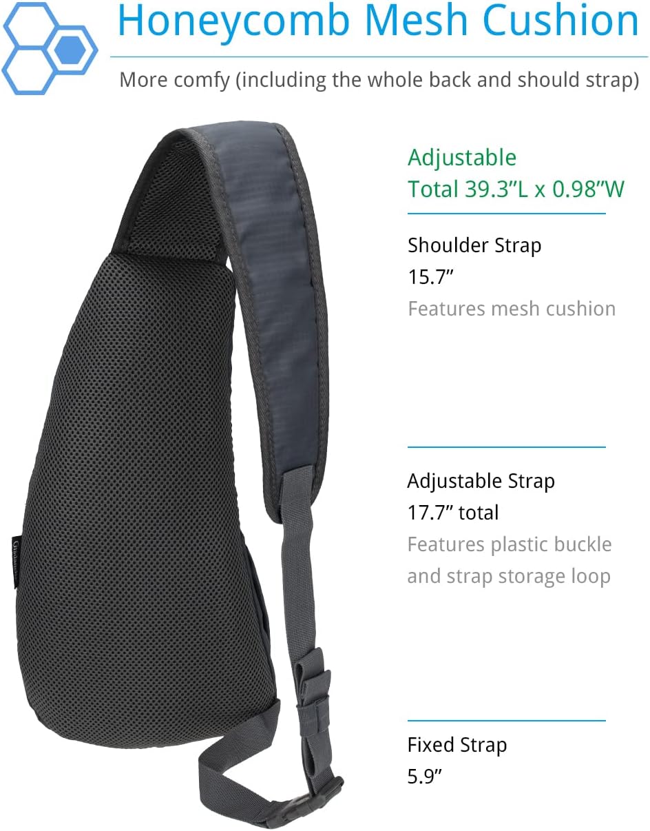 Sling Bag Crossbody Backpack for Men Womens, Chest Bag Backpack, Shoulder bag Gym Cycling Traveling Outdoor Sports