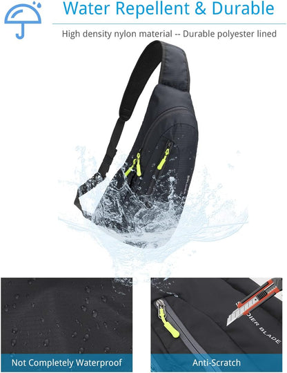 Sling Bag Crossbody Backpack for Men Womens, Chest Bag Backpack, Shoulder bag Gym Cycling Traveling Outdoor Sports
