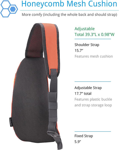 Sling Bag Crossbody Backpack for Men Womens, Chest Bag Backpack, Shoulder bag Gym Cycling Traveling Outdoor Sports