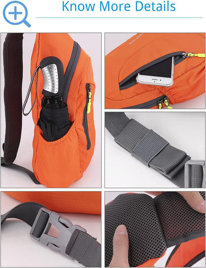 Sling Bag Crossbody Backpack for Men Womens, Chest Bag Backpack, Shoulder bag Gym Cycling Traveling Outdoor Sports