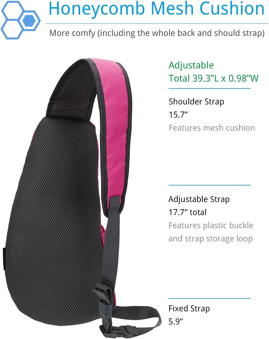 Sling Bag Crossbody Backpack for Men Womens, Chest Bag Backpack, Shoulder bag Gym Cycling Traveling Outdoor Sports