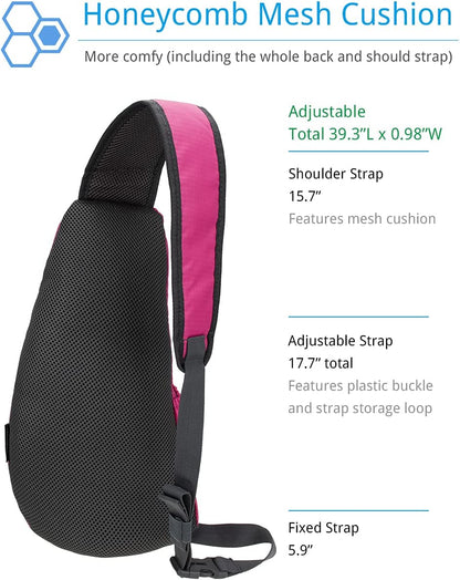 Sling Bag Crossbody Backpack for Men Womens, Chest Bag Backpack, Shoulder bag Gym Cycling Traveling Outdoor Sports