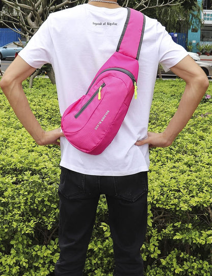 Sling Bag Crossbody Backpack for Men Womens, Chest Bag Backpack, Shoulder bag Gym Cycling Traveling Outdoor Sports