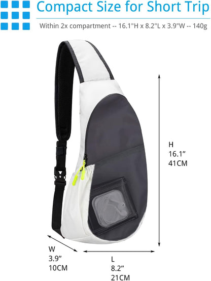 Sling Bag Crossbody Backpack for Men Womens, Chest Bag Backpack, Shoulder bag Gym Cycling Traveling Outdoor Sports