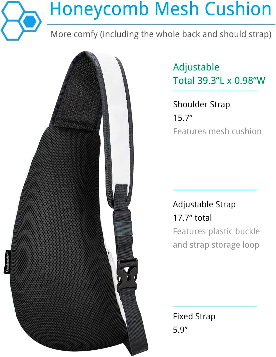 Sling Bag Crossbody Backpack for Men Womens, Chest Bag Backpack, Shoulder bag Gym Cycling Traveling Outdoor Sports