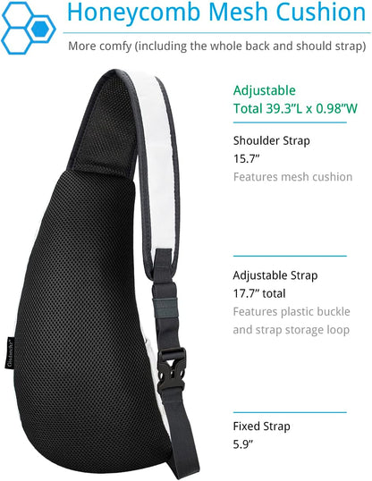 Sling Bag Crossbody Backpack for Men Womens, Chest Bag Backpack, Shoulder bag Gym Cycling Traveling Outdoor Sports