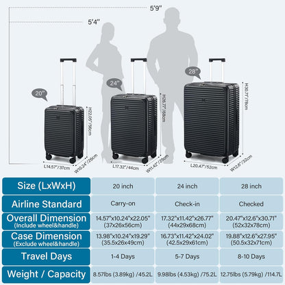 20 Inch Carry on Luggage 22x14x9 Airline Approved Hard Shell Suitcases with Wheels, Top Opening Expandable Carry on Luggage with Cup Holder Small Rolling Suitcase with Lock, Pink