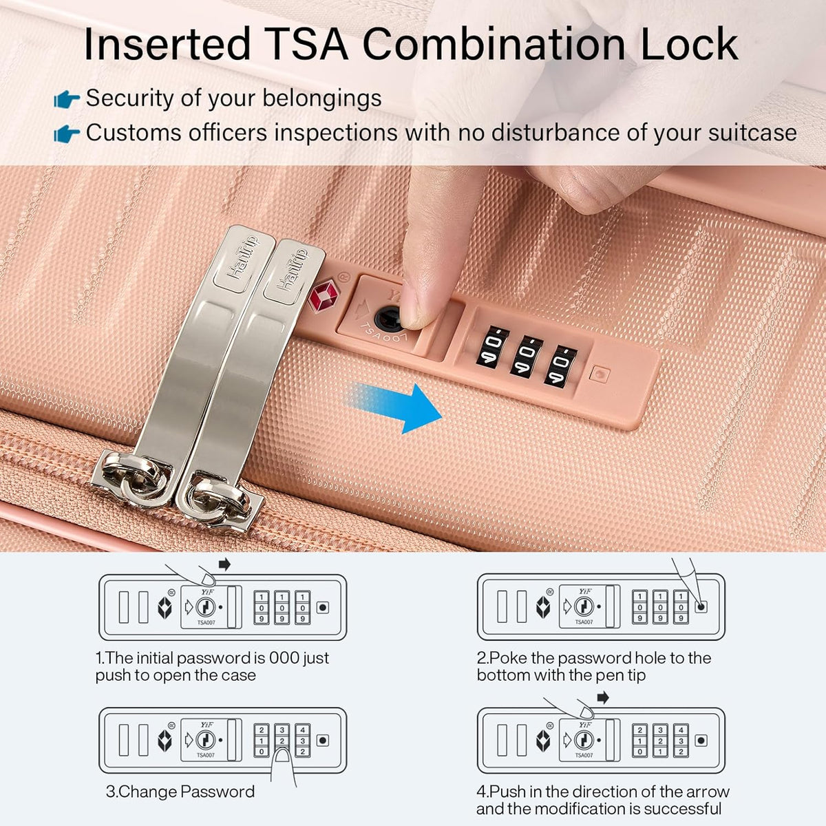 20 Inch Carry on Luggage 22x14x9 Airline Approved Hard Shell Suitcases with Wheels, Top Opening Expandable Carry on Luggage with Cup Holder Small Rolling Suitcase with Lock, Pink