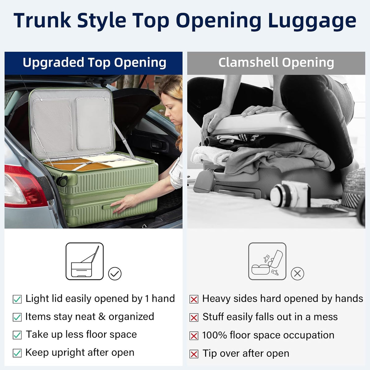 20 Inch Carry on Luggage 22x14x9 Airline Approved Hard Shell Suitcases with Wheels, Top Opening Expandable Carry on Luggage with Cup Holder Small Rolling Suitcase with Lock, Pink