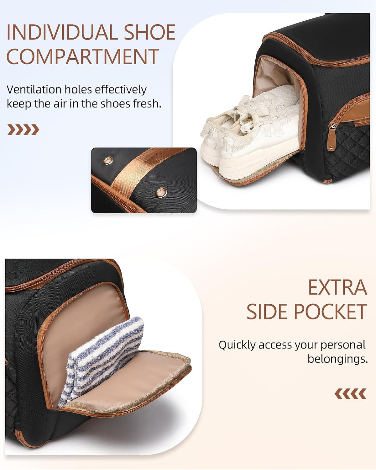 Convertible Garment Bag for Travel with Shoe Compartment, 2-in-1 Carry On Duffle for Hanging Clothes, Foldable Weekender Overnight Bag with Toiletry Bag