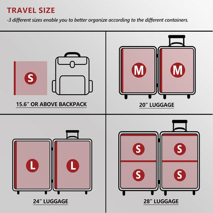 Travel Vacuum Bags for Clothing with Rechargeable Electric Pump, Compression Packing Cubes Organizer Storage for Luggage Suitcase, Space Saver Seal Bags for Vacation Cruise, 9 Combo