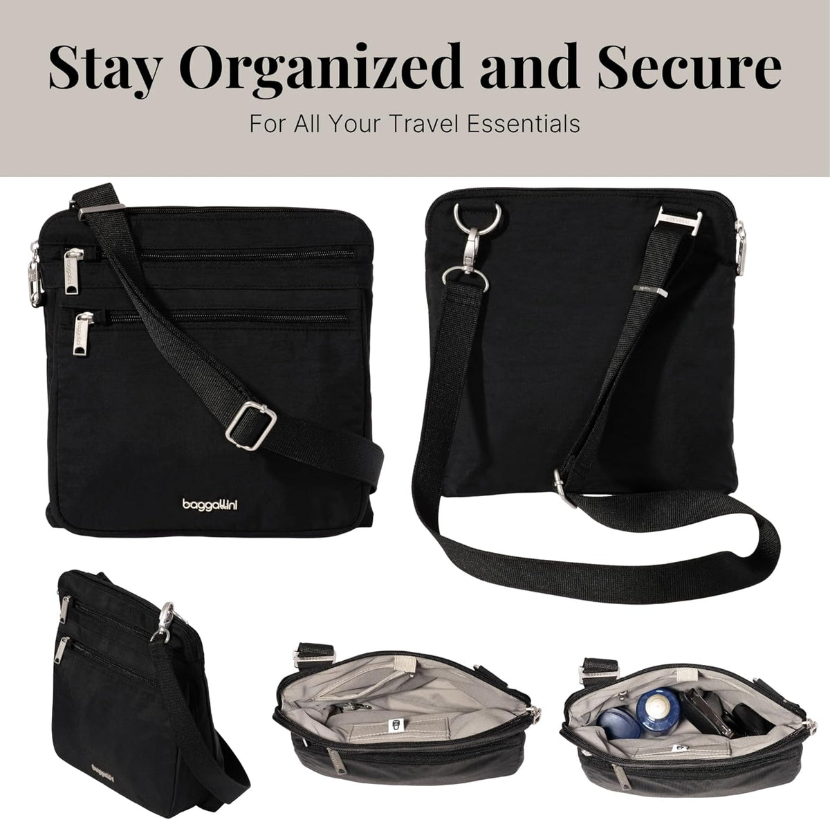 Securtex Anti-Theft Large Crossbody