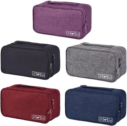 Travel Bra Underwaer Organizer, Bra and Underwear Organizer Travel Bag Large Capacity Travel Bra Organizer Travel Underwear Organizer for Underwear Women Travel(purple)