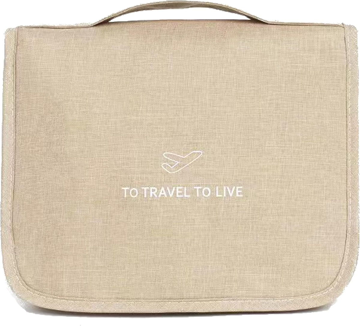 Hanging Travel Toiletry Bag Women's Cosmetic Organizer Makeup Pouch Men's Shaving Kits With Handle (Yellow Lemon)