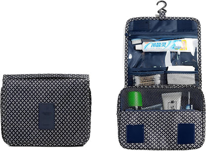 Hanging Travel Toiletry Bag Women's Cosmetic Organizer Makeup Pouch Men's Shaving Kits With Handle (Yellow Lemon)
