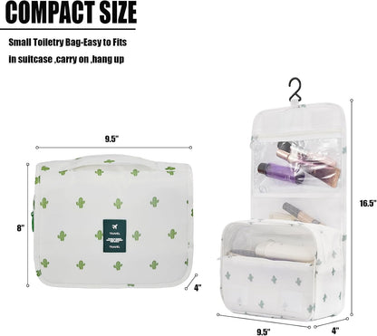 Hanging Travel Toiletry Bag Women's Cosmetic Organizer Makeup Pouch Men's Shaving Kits With Handle (Yellow Lemon)