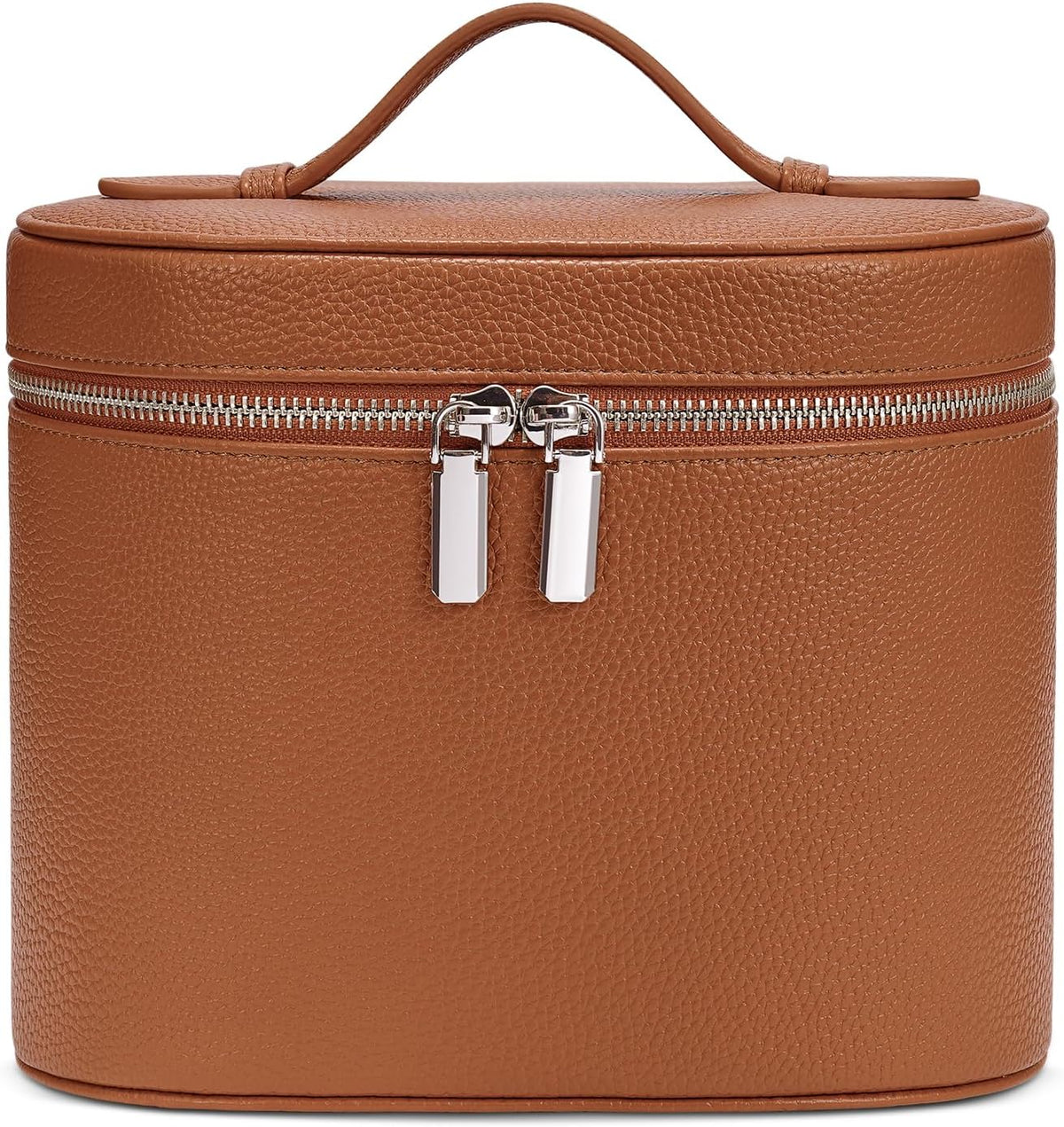 Makeup Bag, Travel Make up Case with Compartments and Handle, Portable Cosmetic Organizer Bags,Toiletry Bag for Women