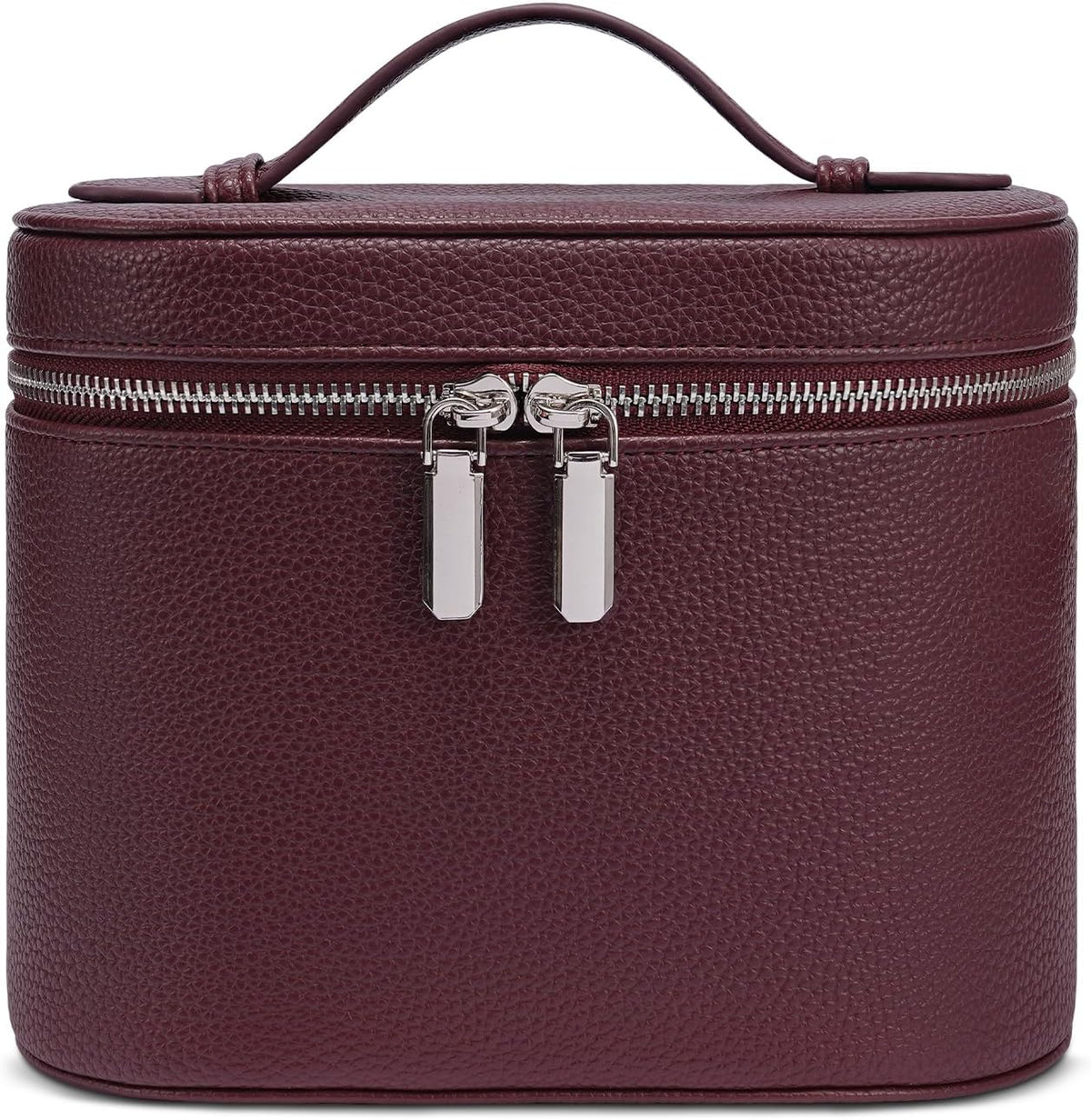 Makeup Bag, Travel Make up Case with Compartments and Handle, Portable Cosmetic Organizer Bags,Toiletry Bag for Women