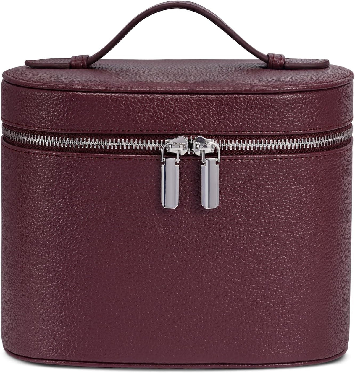 Makeup Bag, Travel Make up Case with Compartments and Handle, Portable Cosmetic Organizer Bags,Toiletry Bag for Women