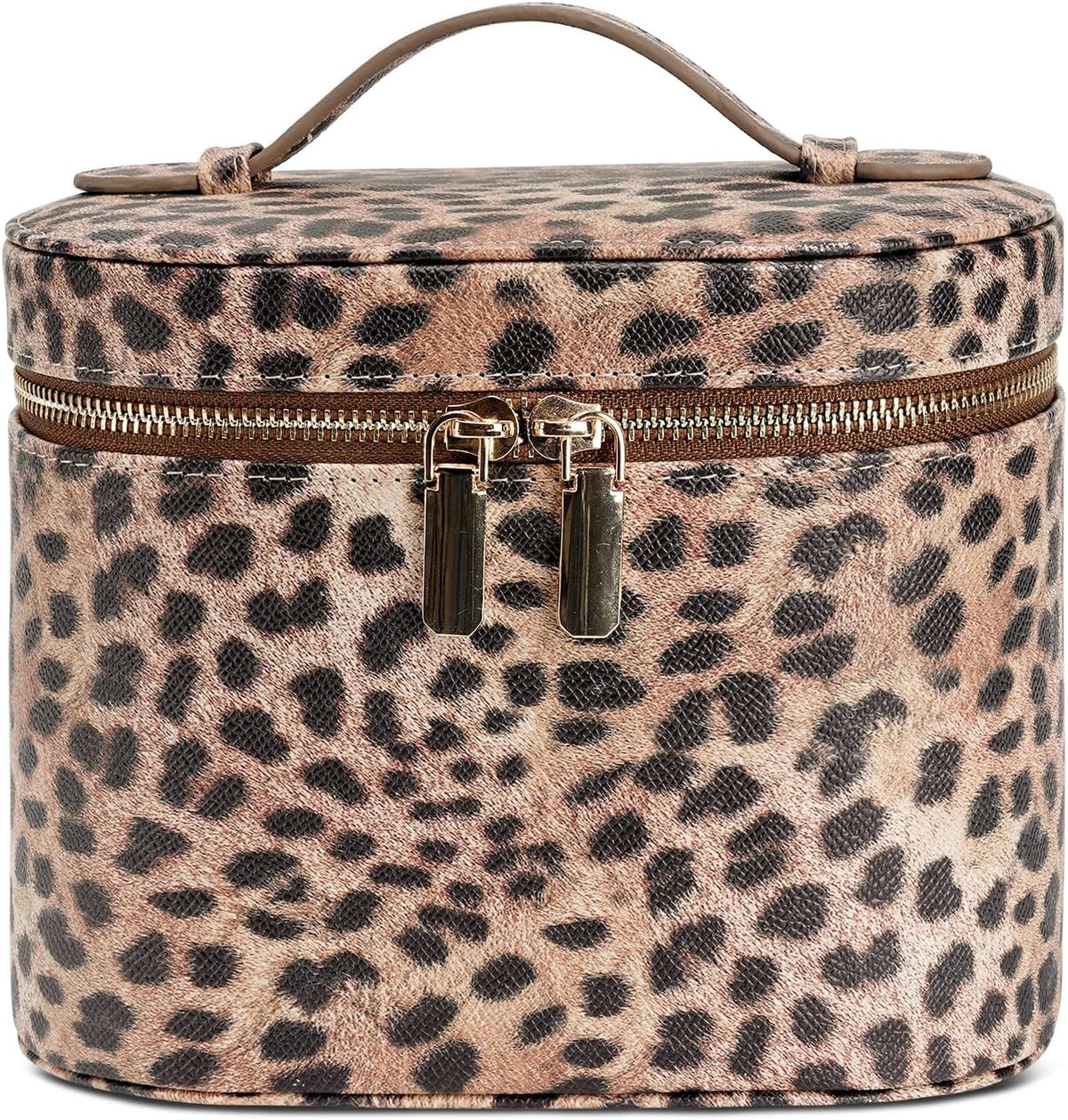 Makeup Bag, Travel Make up Case with Compartments and Handle, Portable Cosmetic Organizer Bags,Toiletry Bag for Women