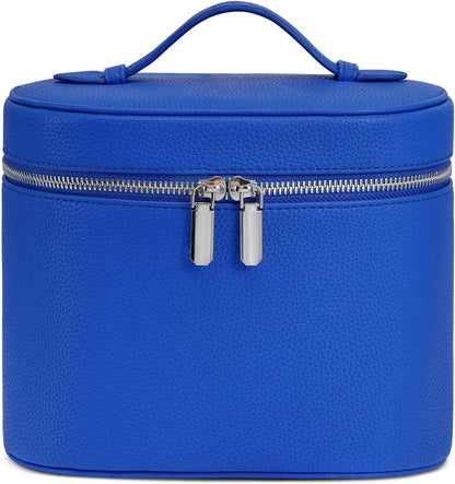 Makeup Bag, Travel Make up Case with Compartments and Handle, Portable Cosmetic Organizer Bags,Toiletry Bag for Women