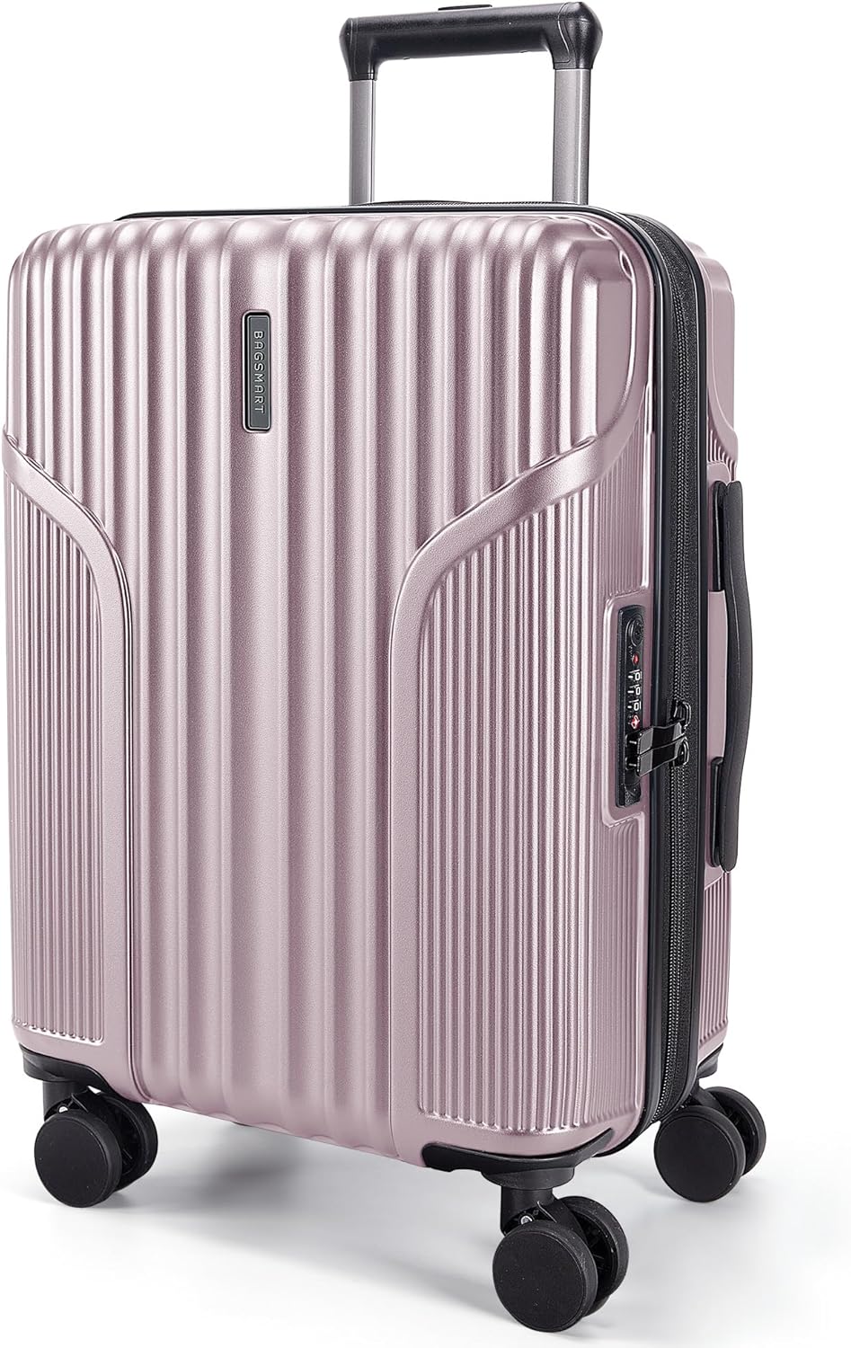 Carry On Luggage 22x14x9 Airline Approved, Lightweight luggage with Spinner Wheels, 20 Inch Expandable Hardside Carry On Suitcase with TSA Lock Rolling Travel suitcase Carry-On, Black