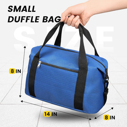 Small Gym Bag - 18 Inches Duffle Bag for Travel Lightweight Duffel Bag for Men Women Personal Item Bag Weekender Bag for Travel Sports Gym - Black
