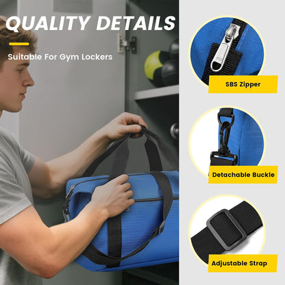 Small Gym Bag - 18 Inches Duffle Bag for Travel Lightweight Duffel Bag for Men Women Personal Item Bag Weekender Bag for Travel Sports Gym - Black