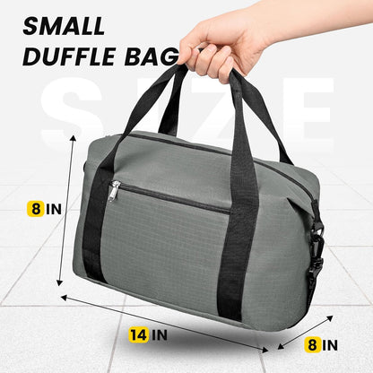 Small Gym Bag - 18 Inches Duffle Bag for Travel Lightweight Duffel Bag for Men Women Personal Item Bag Weekender Bag for Travel Sports Gym - Black