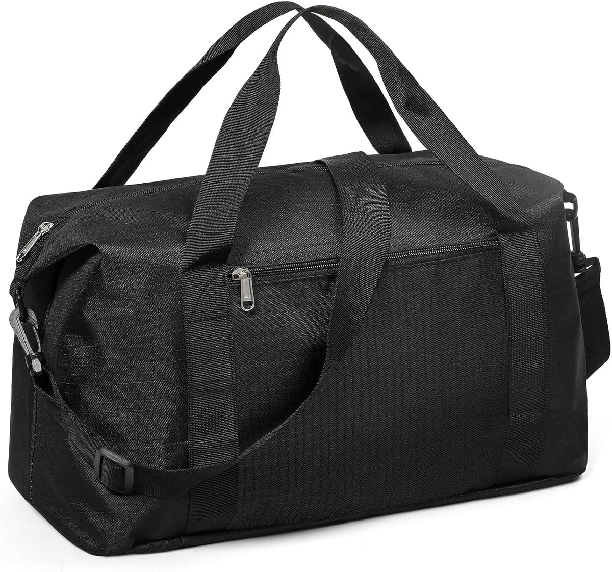Small Gym Bag - 18 Inches Duffle Bag for Travel Lightweight Duffel Bag for Men Women Personal Item Bag Weekender Bag for Travel Sports Gym - Black