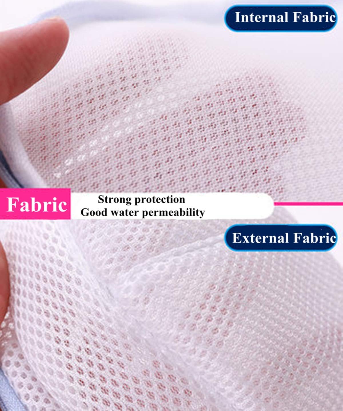 Small Bra Mesh Wash Bags for Laundry Wire-free Brassiere Washing Machine Protector Underwear Travel Thicken Organizer Bag