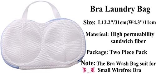 Small Bra Mesh Wash Bags for Laundry Wire-free Brassiere Washing Machine Protector Underwear Travel Thicken Organizer Bag