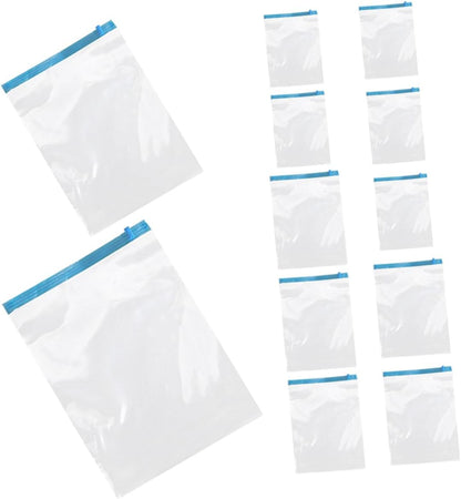 CALLARON 12pcs Vacuum Storage Bags for Travel Clothes Organizer, Roll-up Airtight Compression Bags, Pa+pe Material, Space-saving Packing Pouches for Suitcases