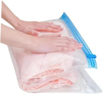 CALLARON 12pcs Vacuum Storage Bags for Travel Clothes Organizer, Roll-up Airtight Compression Bags, Pa+pe Material, Space-saving Packing Pouches for Suitcases