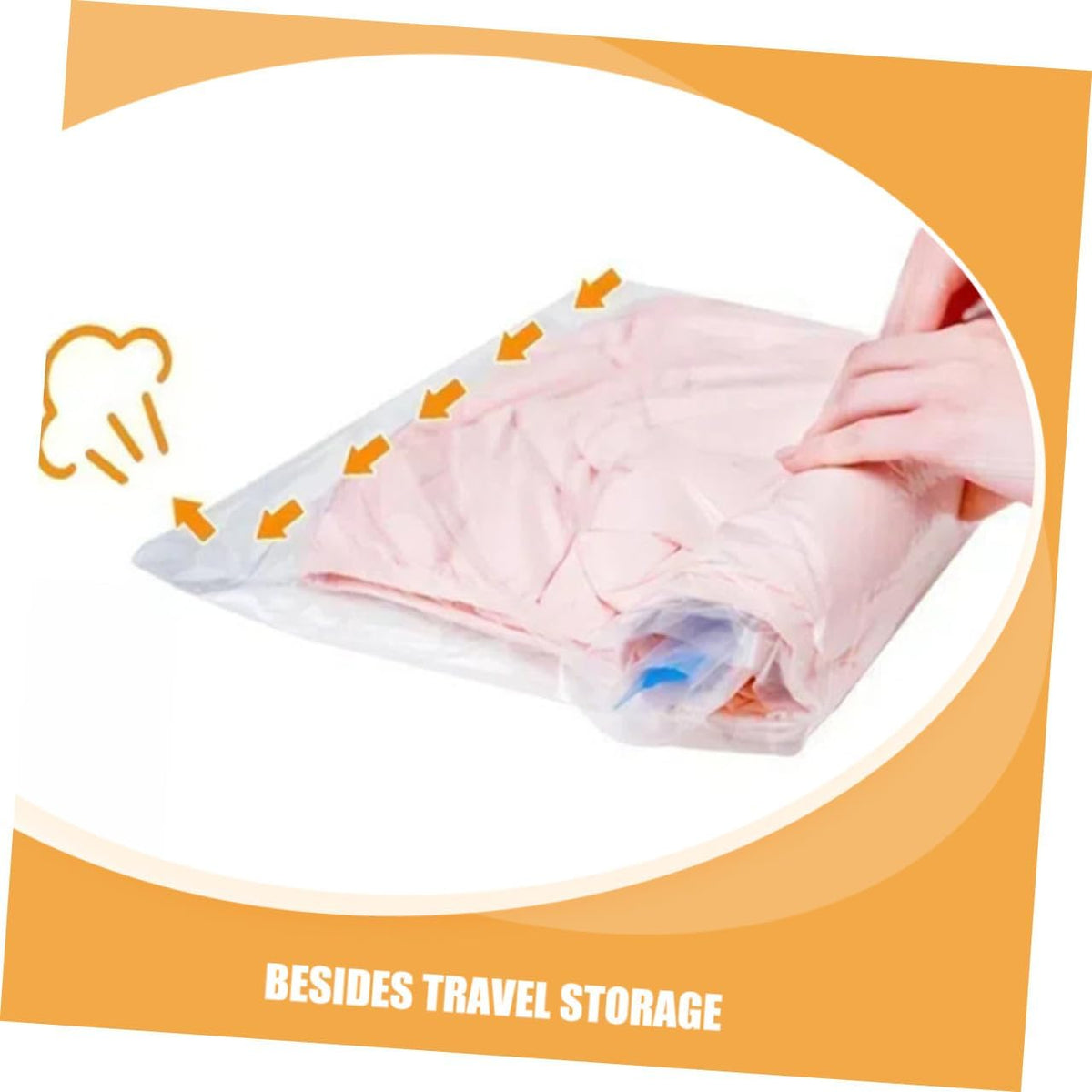CALLARON 12pcs Vacuum Storage Bags for Travel Clothes Organizer, Roll-up Airtight Compression Bags, Pa+pe Material, Space-saving Packing Pouches for Suitcases