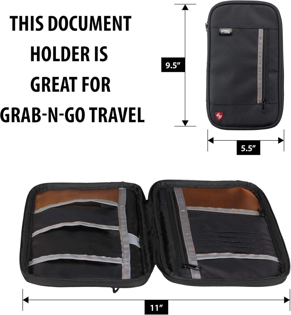 Document Organizer Holder for Identity Theft Protection, Lightweight and Easy to Carry
