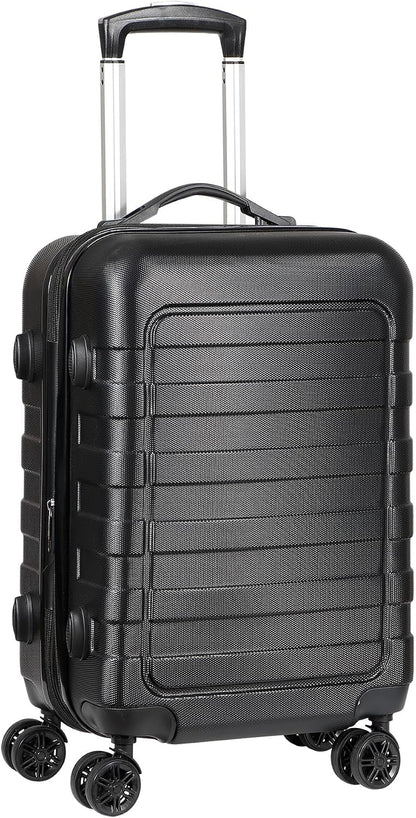 21" Expandable Luggage Spinner Suitcase Carry-On Luggage Hard Shell Built-In TSA lock, 4-Wheel Spinner Travel Suitcase Bag(blue)