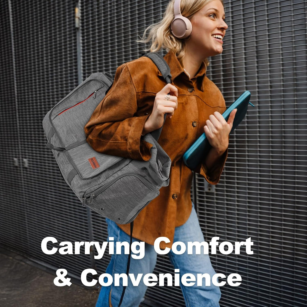 65L Foldable Duffle Bag with Shoes Compartment, Water-Resistant Packable Travel Duffel for Gym, Weekend Trips, Lightweight Carry on Luggage for Men & Women