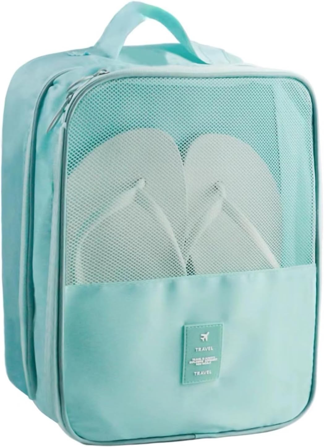 Travel Shoe Bag Holds 3 Pair of Shoes, Hezelf Shoe Storage Pouch for Travel and Daily Use, Travel Suitcase Shoe Organizer, Waterproof