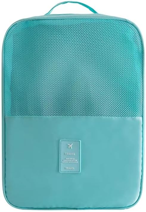 Travel Shoe Bag Holds 3 Pair of Shoes, Hezelf Shoe Storage Pouch for Travel and Daily Use, Travel Suitcase Shoe Organizer, Waterproof