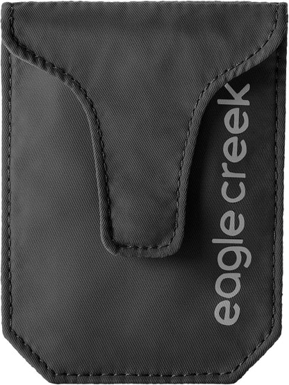 Undercover RFID Hidden Pocket – Travel Security Pouch with RFID Blocking – Lightweight, Wear Under Clothing – Zippered Passport & Card Holder – Adjustable Strap – Black