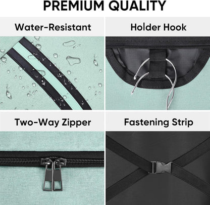 Travel Garment Bag, Travel Suit Bag for Men, Water Resistant Carry on Garment Bag for Hanging Clothes, Garment Duffel Bag for Travel Business (Pure Black-Convertible)