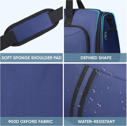 Travel Garment Bag, Travel Suit Bag for Men, Water Resistant Carry on Garment Bag for Hanging Clothes, Garment Duffel Bag for Travel Business (Pure Black-Convertible)